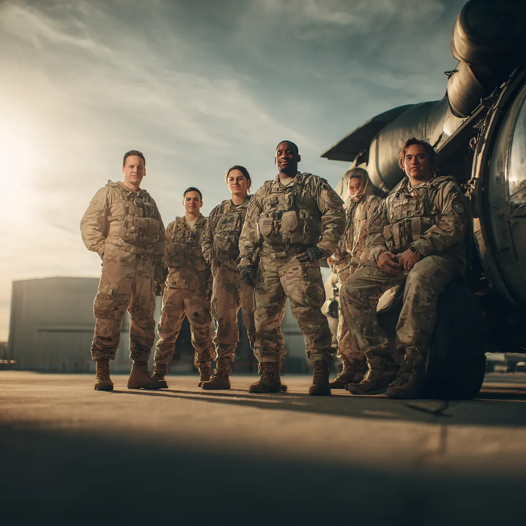 Editorial wide frame: transition from uniformed service.